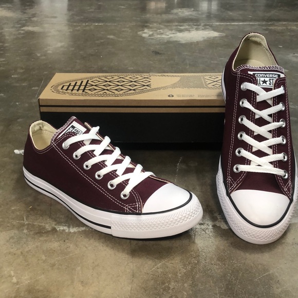 converse ox burgundy
